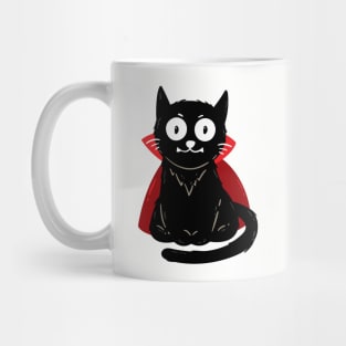 Halloween black cat Dracula Mug